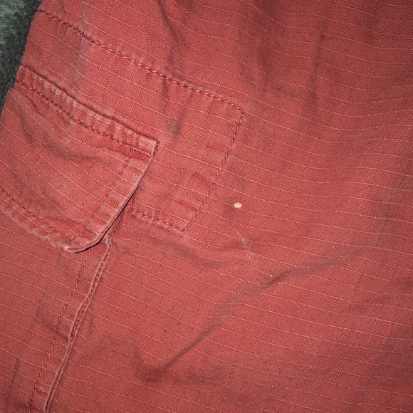 Red shorts with a couple flaws. - Picture 2 of 2